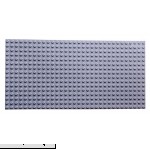 Strictly Briks Classic Baseplate 20x 10 Large Building Brick Base Plate 100% Compatible with All Major Brands | Large Pegs for Toddlers | Single Tight Fit Light Grey One-Sided Baseplate  B017KSVRCE